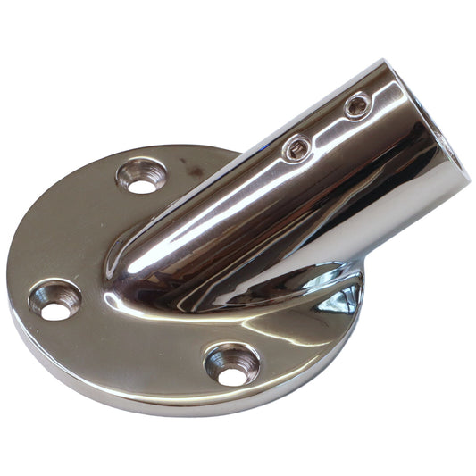 Tube Mounting Support, Flanged 316 Stainless Steel 30-Degree Tube Mounting Socket For 22mm Tube