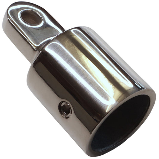 Stainless Steel Tube End Cap With Mounting Hole, in 316 Stainless Steel