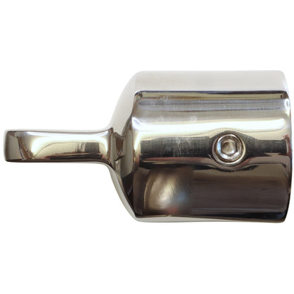 Stainless Steel Tube End Cap With Mounting Hole, in 316 Stainless Steel