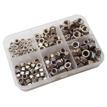 Kit Box Of 316 Stainless Steel Nuts, Smaller Sizes