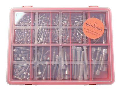 Kit Box Of 316 Stainless Steel Socket Caphead Set Screws / Bolts