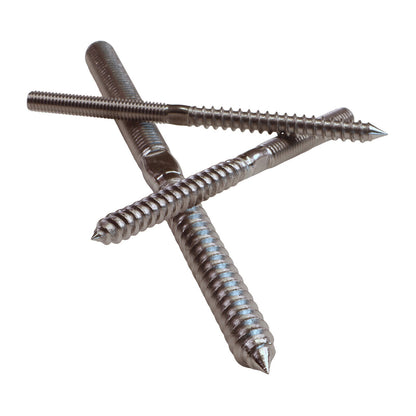 316 Stainless Steel Metric Stud With Wood Screw Thread / Terminal Connection