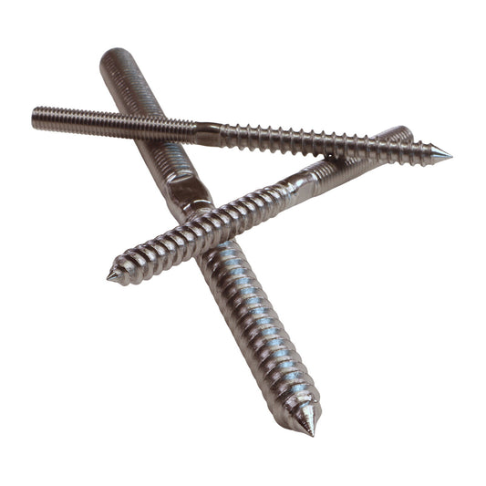 316 Stainless Steel Metric Stud With Wood Screw Thread / Terminal Connection