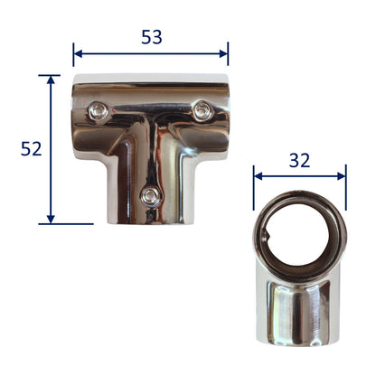 stainless steel t-joint