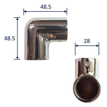 Stainless Steel Tubular Elbow-Fitting (90-Degree Fitting), For Jointing Stainless Steel Tubing