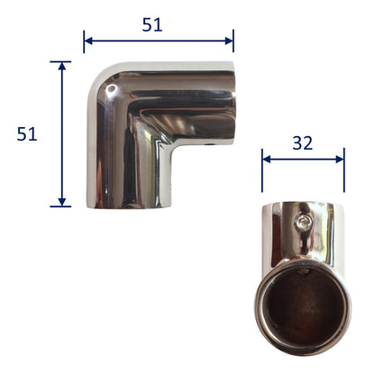 Stainless Steel Tubular Elbow-Fitting (90-Degree Fitting), For Jointing Stainless Steel Tubing