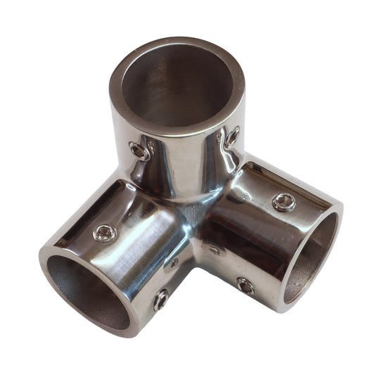 Stainless Steel Tubular 90-Degree Corner Fitting, For Joining Stainless Steel Tubing