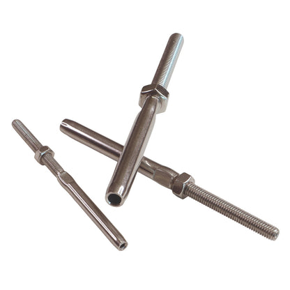 Swage Stud End Fitting For Wire Rope, 316 Stainless Steel Swage Fitting, With Metric Thread