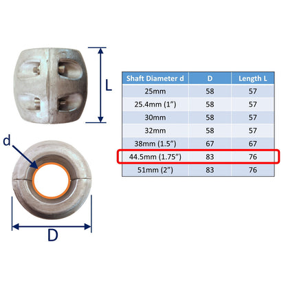 Aluminium Shaft Anodes To Protect Your Boat From Corrosion, In Brackish Water