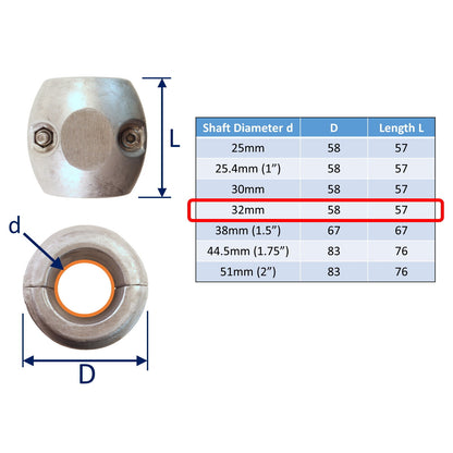 Aluminium Shaft Anodes To Protect Your Boat From Corrosion, In Brackish Water