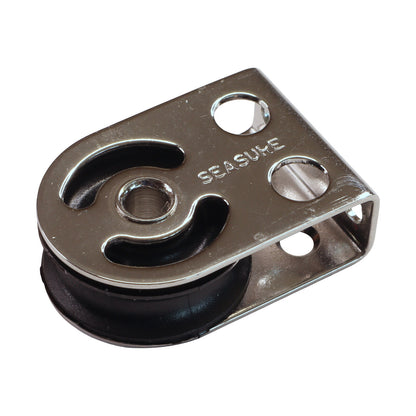 Stainless Steel Small Pulley Block, With Direct Attachment / Mounting Points, 316 Stainless Steel