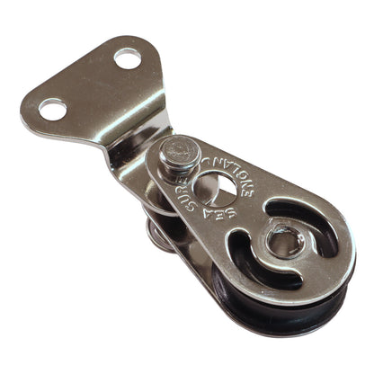 Stainless Steel Small Pulley Block, With Screw Mounting Plate