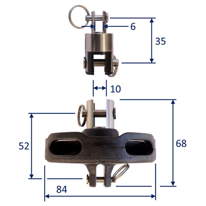 Dinghy Furler / Jib Furler Made By Seasure In The UK.  Jib Furler System For Small Dinghies