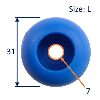 Plastic Sail Tie Balls / To Combine With Shock-Cord / Elastic Cord To Make Elasticated Sail Ties