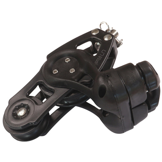 Nautos Organic 57 Fiddle Swivel Sailing Pulley Block With Ball Race & Cam-Cleat