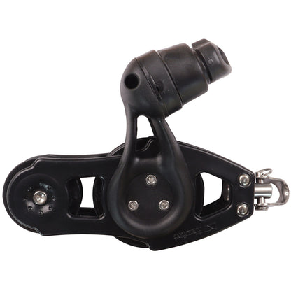 Nautos Organic 57 Fiddle Swivel Sailing Pulley Block With Ball Race & Cam-Cleat