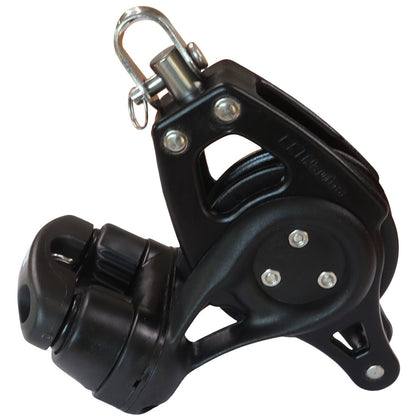 Nautos Organic 57 Single Swivel Sailing Pulley Block With Becket & Cam Cleat