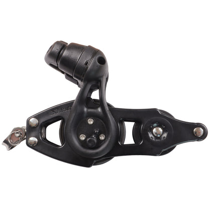 Nautos Organic 57 Fiddle Swivel Sailing Pulley Block With Becket & Cam Cleat