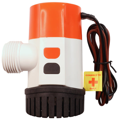 24V SEAFLO 600 GPH Electric Bilge Pump With Modular Quick Connect & Non-Return Valve