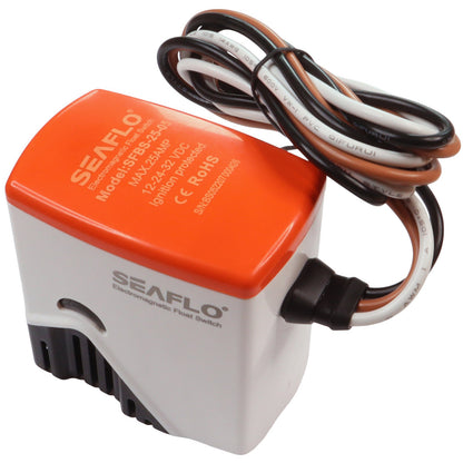 SEAFLO Electromagnetic Float Switch / 12 Volts / Works with non-automatic bilge pumps up to 25 AMPS