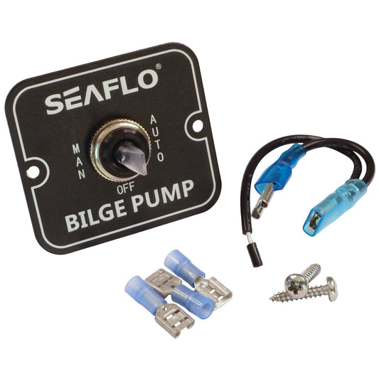 SEAFLO Aluminium Bilge Pump Switch / 12 or 24 Volts / Switch Manual/Off/Auto