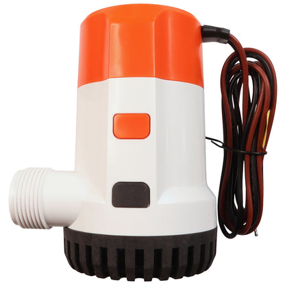 SEAFLO 1500 GPH Automatic Water Level Sensing Electric Bilge Pump / Submersible Pump / 12Volt Bilge Pump. Boat Bilge Pump With Non-Return Valve