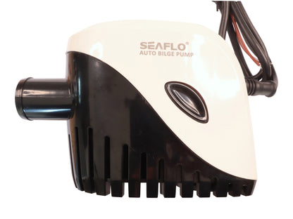 SEAFLO Enclosed Automatic Bilge Pump With Float Switch 600 GPH, 12V Submersible Pump