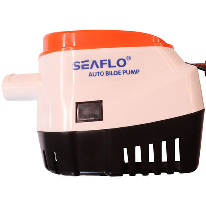 SEAFLO 1100 GPH Mechanical Automatic Bilge Pump / Pump and Integral Float Switch / 12 Volt Bilge Pump/ Anti-Fouling Impeller