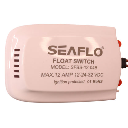 SEAFLO Bilge Float Switch And Alarm System, With Audible (95dB) & LED Alert System, For Up To 12Amp Systems. This Is For 12Volt Systems.