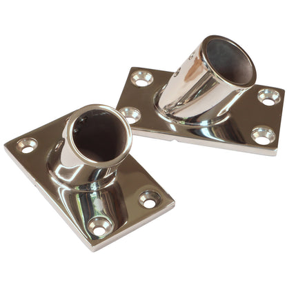 Tube Mounting Support, Flanged 316 Stainless Steel 60-Degree Tube Mounting Socket Options For 22mm Or 25mm Tube