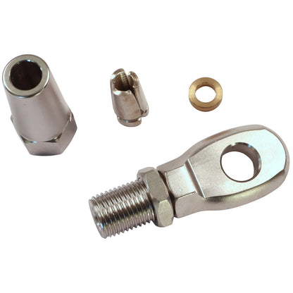 Wire Rope End Terminal Eye End, 316 Stainless Steel Wire Rope Terminal With Mechanical Grip Connection