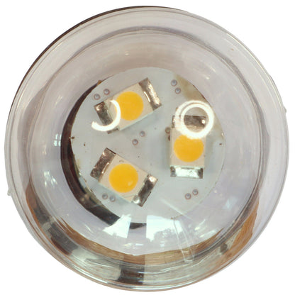 Navigation / Interior LED Bulb, BA15S Fitting, Warm White, 127 Lumen, 11W, 10-30V DC, Bayonet Fitting Single Contact Base, 15 LED