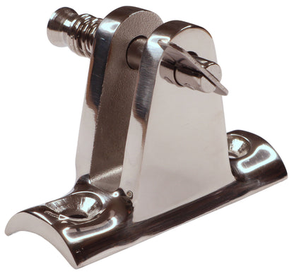 Stainless Steel Tube Hinge With Concave Shaped Base To Fit 25mm Tube & Removable Pin, Used For Spray Hoods & Canopies