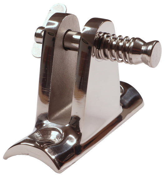 Stainless Steel Tube Hinge With Concave Shaped Base To Fit 25mm Tube & Removable Pin, Used For Spray Hoods & Canopies