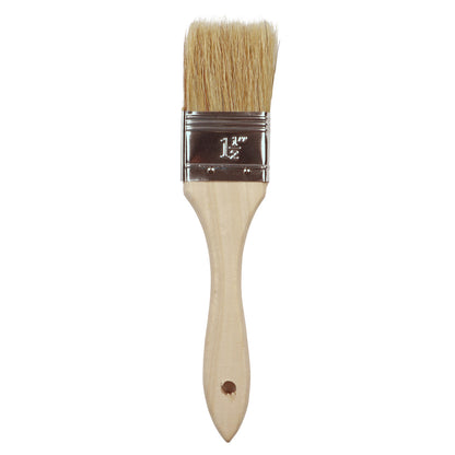 Economy Natural Bristle Brushes With Wooden Handle, Sold As Single, Available In Various Sizes