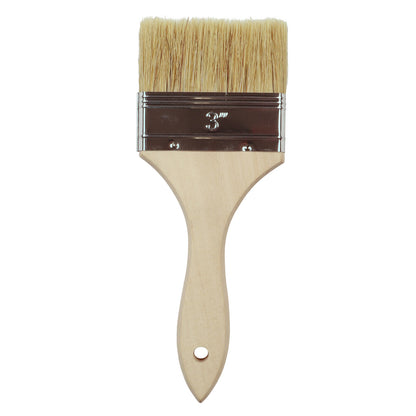 Economy Natural Bristle Brushes With Wooden Handle, Sold As Single, Available In Various Sizes