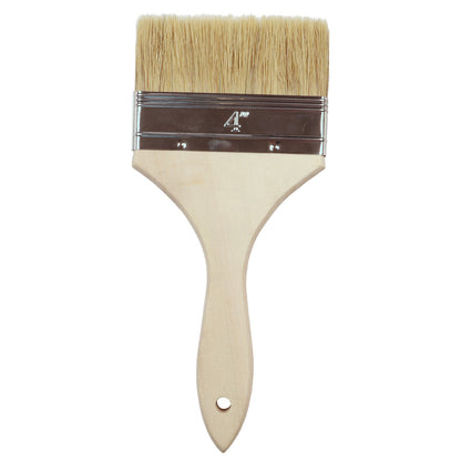 Economy Natural Bristle Brushes With Wooden Handle, Sold As Single, Available In Various Sizes