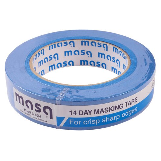 14 Day Masking Tape, Colour Blue, Width 25mm, Length 50 Metres