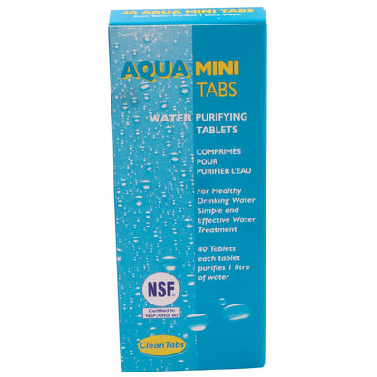 Aqua Tabs, Water Purifying Tablets By Clean Tabs Ltd, Available In Various Pack Sizes