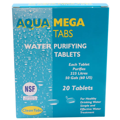 Aqua Tabs, Water Purifying Tablets By Clean Tabs Ltd, Available In Various Pack Sizes