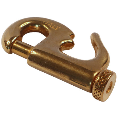 Bronze Roll-Over Crimp-on Piston Hank Fastener 43mm, Ideal For Use On Jibs And Other Fore-Sails