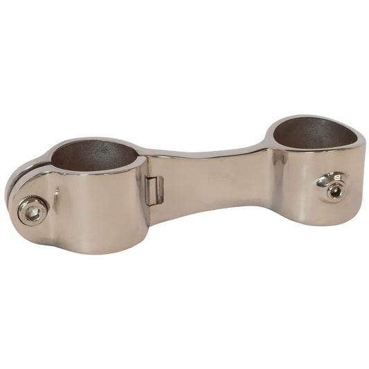 Handrail Parallel Rail Centre Fitting, 316 Stainless Steel, Available For 25mm Tube With Clamp-Over Hinged End