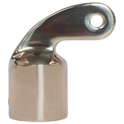 Tube End Cap Fitting With Extended Pivot At A 90 Degree Angle, 316 Stainless Steel, Available For 22mm & 25mm Tube