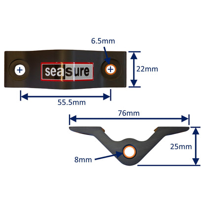 Dinghy Transom Top Gudgeon For Rudder Mounting, Rudder Mounting Bracket