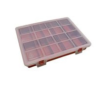 Plastic Kit Box, 240x180x35mm External Size, 10 Compartment 